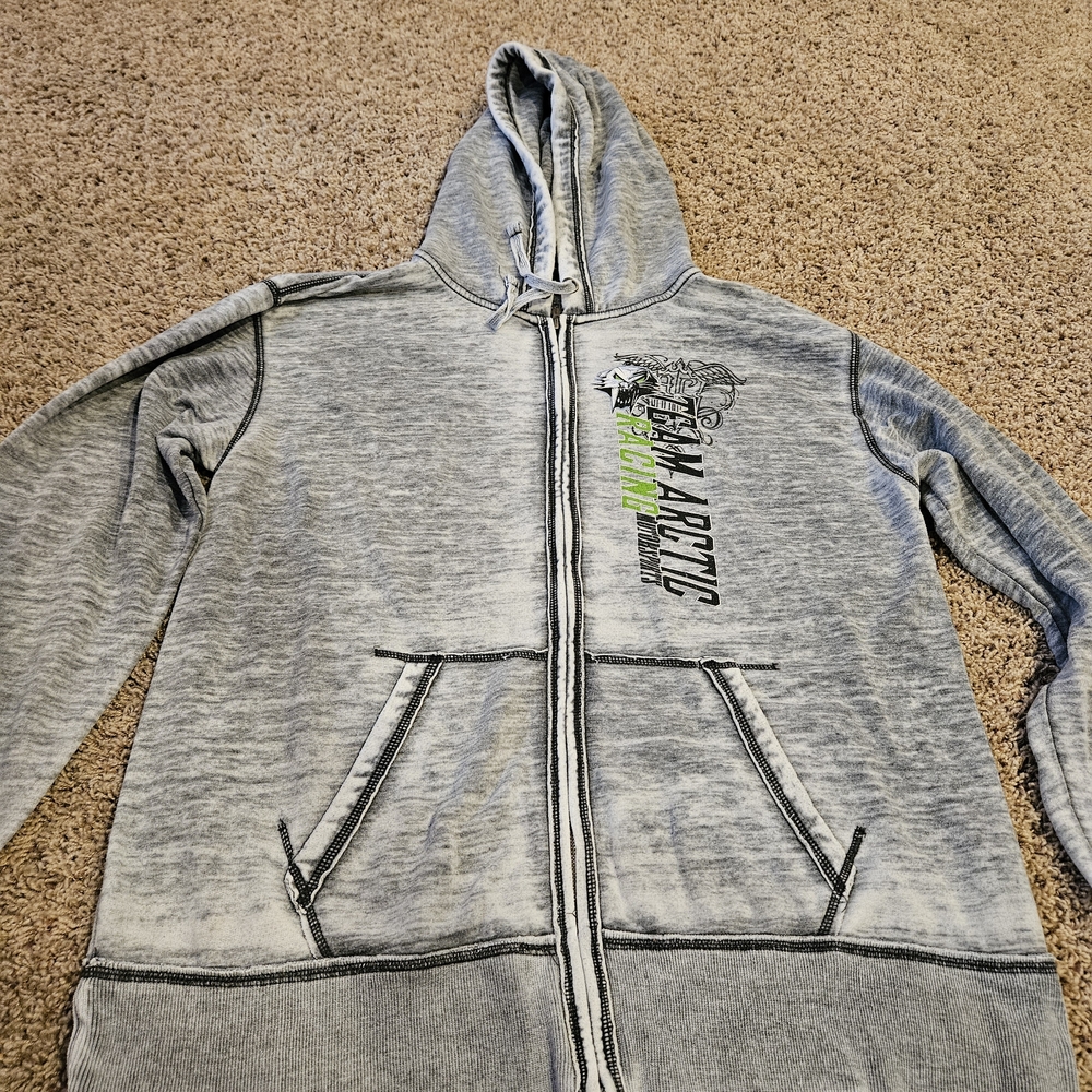 Gray Zip-Up Hoodie